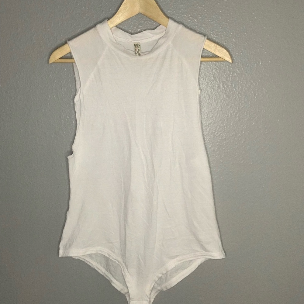 Free People White Bodysuit